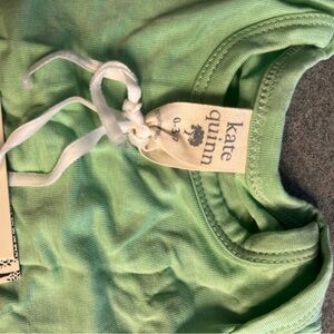 Kate Quinn Dark Green Baby Bodysuit